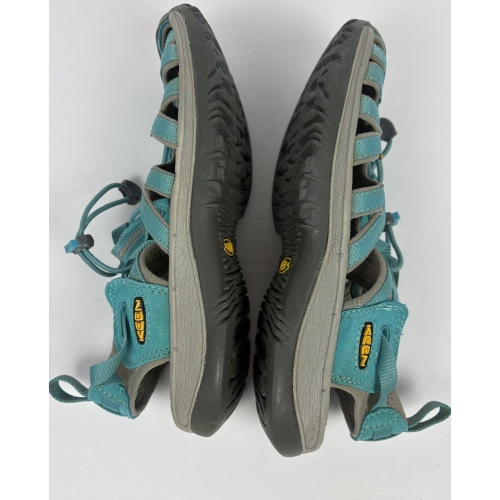 Keen Whisper Outdoor Closed Toe Sport Sandals Womens 9 Teal Gray Bungee - Picture 9 of 15